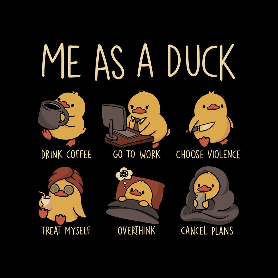 Me as a Duck mood grid