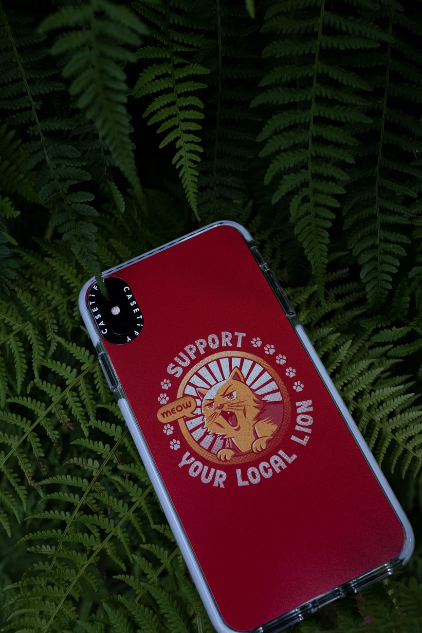 Licensed artwork on a phone case